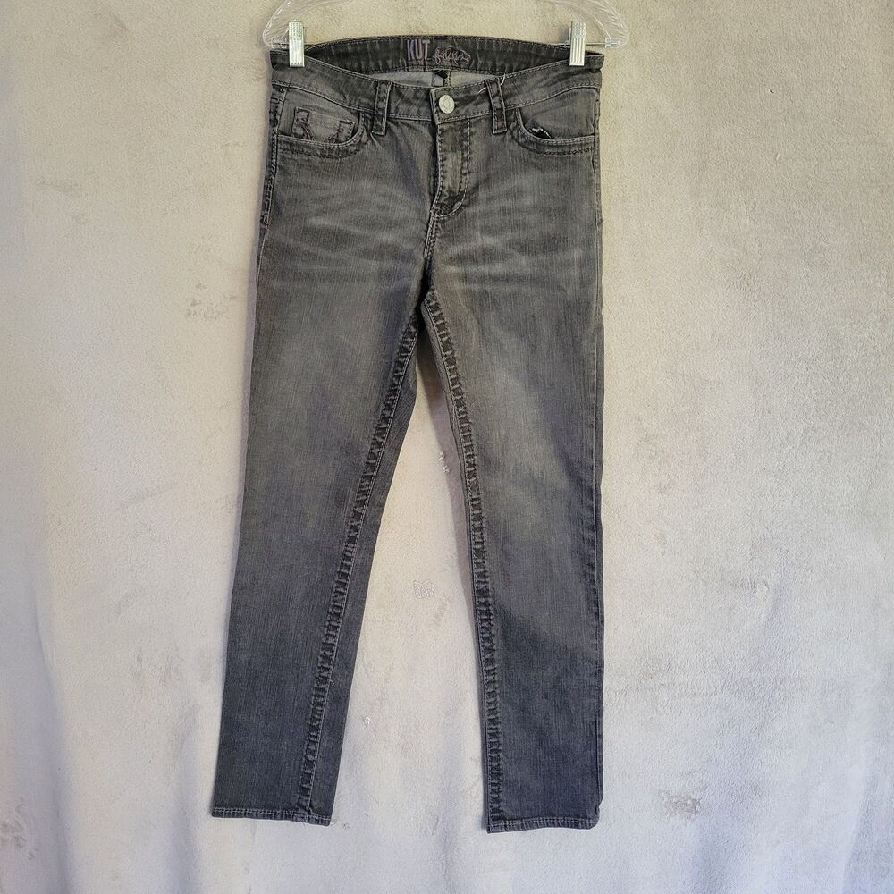 Kut From The Kloth Gray Straight Fit jeans Sz 10